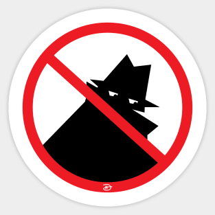 No Sneaking Sticker